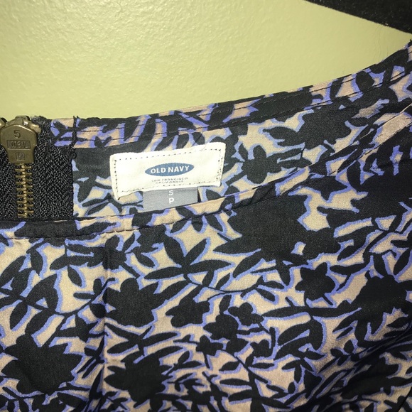 Old Navy Black/Violet/Tan Dress w/Accent Zipper SP - Picture 5 of 5